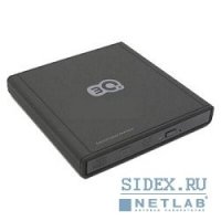   3Q Quber DVD RW Slim External (3QODD-T117R-AB08), USB 2.0, Black (RTL)