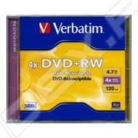  DVD+RW Verbatim 4.7 4  Jewel case (1 ) (43246)