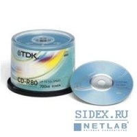  CD-R TDK 700 Mb 52  Cake Box (10 ) (75000026544)