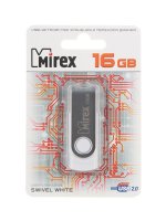  USB Flash Drive 16Gb - Mirex Swivel White 13600-FMUSWT16