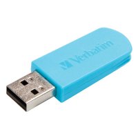 USB Flash Drive 16Gb - Verbatim Mini USB 2.0 Blue 49832