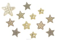   Buttons Galore & More "Gold Stars", 12 