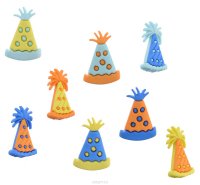   Buttons Galore & More "Party Hats", 8 