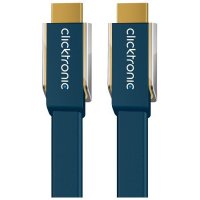  Clicktronic Flat Cable HDMI / HDMI Ethernet HD 3D-TV 3m 70515