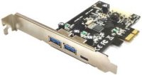  ST-Lab U-1340 USB3.0/3.1, 2 ext (USB3.0) + 1 ext (USB3.1) , LP bracket, PCI-Ex1