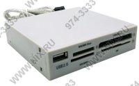  Gembird (FDI2-ALLIN1-W) 3.5" 10-in-1 Internal USB2.0 CF/MD/SM/MMC/RSMMC/SD/xD/MS(/Pro/Duo)
