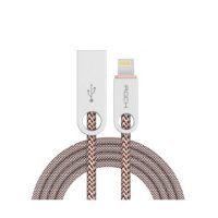   ROCK USB - Lightning Cobblestone Charge & Sync Round Cable Ligth Coffee