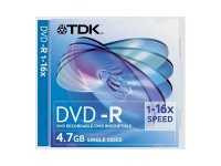  DVD-R TDK 16x 4.7Gb SlimCase 1 