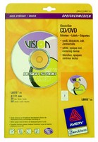  Avery Zweckform  CD/DVD A4 25  117     (6015-25 I-J+L+C)