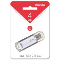 SmartBuy V-Cut 4GB, Silver USB-