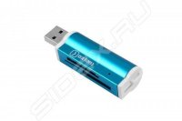  USB 2.0  SD, SDHC, RS MMC, Micro SD, M2, MS PRO Duo, Mini sd  64  (OXION OCR005BL)