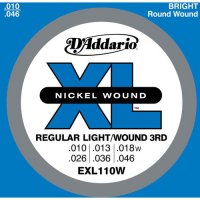 D-Addario EXL110W   , Regular Light Wound 3-  , , 10-46