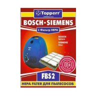    TOPPERR FBS 2 Hepa Filter  Bosch sp,Siem Dino