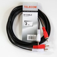  2 x RCA "", 3.0m, Telecom (TAV7158-3M)