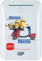 GP GL301WE-2CR1 Minions Scooter   Portable Power Bank White 10400 