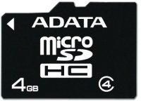   MicroSD 4Gb A-DATA (AUSDH4GCL4-R) Class 4 microSDHC