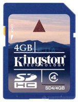 4gb   SecureDigital (SDHC) Kingston (SD4/4GB)  4
