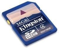 Micro SecureDigital 16Gb Kingston SDHC class 10 (SDC10G2 / 16GB) + SD 