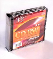  CD-RW 700Mb 4-12x SlimCase (5 ) VS