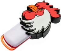 USB Flash  Apexto 16Gb US-235NY White/Red (US-235NY-16GB-W-R)