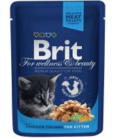   Brit Premium Chicken Chunks for Kitten     , 100  100 