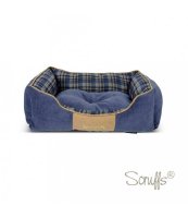 SCRUFFS Highland Box Bed 60x50 Blue    