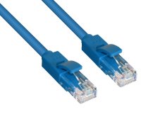   Greenconnect UTP 24AWG cat.5e RJ45 T568B 0.5m Blue GCR-LNC01-0.5m
