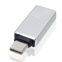   BROSCO OTG USB to Type-C Adapter Silver OTG-ADAPTER-TYPE-C-SILVER