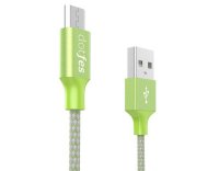   Dotfes USB - Micro USB A06M 2.5A 1m Green 14651