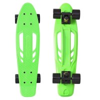  Y-SCOO Skateboard Fishbone 22 Green-Black 405-G