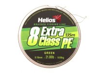   Helios Extra Class 8 PE Braid 0.18mm 135m Green HS-8PEG-18/135 G