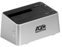 AgeStar SCBT3 - 2x2,5"/3,5" SATA HDD/SSD AgeStar SCBT3 USB2.0+eSATA, , BackUp,