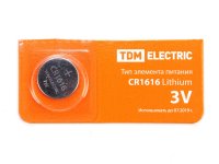  CR1616 - TDM-Electric Lithium 3V BP-5 SQ1702-0025 (1 )