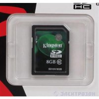   8 Gb Kingston SDHC Video Secure Digital (SD10V/8GB) Class 10 Retail