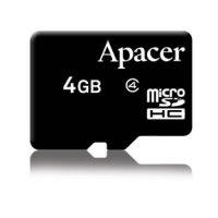 (AP8GMCSH4-RA)   Apacer,  microSDHC, 8 , class 4, (  ) 