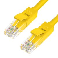   Greenconnect Premium UTP 30AWG cat.6 RJ45 T568B 0.15m Yellow GCR-LNC622-0.15m