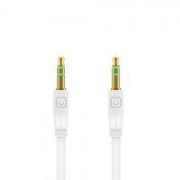  Prime Line AUX Slim 3.5mm 1m White PRL-7000