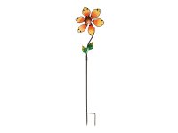 -  Gardman Glass Flower 92cm Orange 07937