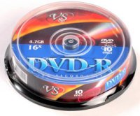  DVD-R 4,7GB 16x CakeBox (10 ) VS