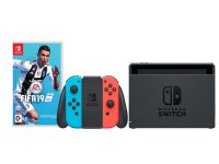 Nintendo Switch Neon Red-Neon Blue + FIFA 19