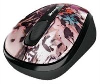    Microsoft Wireless Mobile Mouse 3500 Artist Edition Dana McClure Grey-Bl