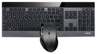    Rapoo Advanced Wireless Mouse Keyboard Combo 8900P Black USB