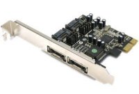  ST-Lab A341 PCI-EX Serial ATA II w/Raid 2ext+2int SI3132 w/Cable and Power Cord ret