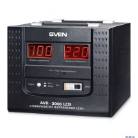 SVEN AVR-3000 LCD (20 A, .100-280V, .220V±8% , 3000VA,   