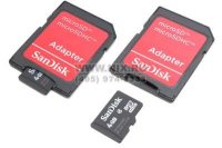   SanDisk (microSDHC-4Gb Class4 + microSD--)SD Adapter) microSecureDigital High Capacity
