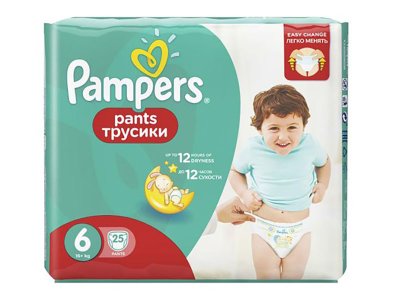  Pampers Pants Extra Large 16+ 25  8001090414328