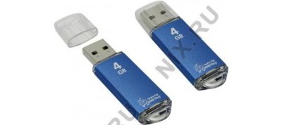 - SmartBuy V-Cut (SB4GBVC-B) USB2.0 Flash Drive 4Gb (RTL)