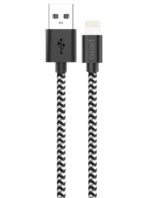    Pero DC-04 USB - Lightning 2A 2m Silver-Black PRDC-048P2MSB