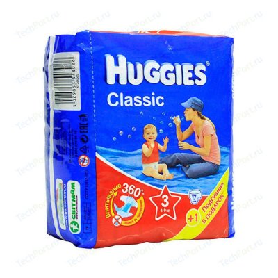 Huggies  Classic Small 4-9 , (17 ) 5029053543086