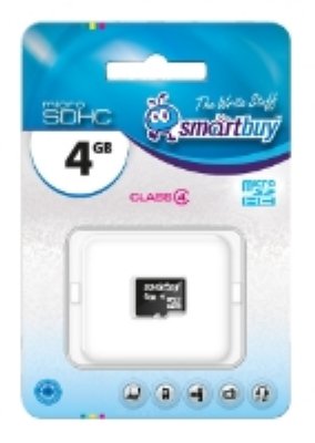   SmartBuy (SB4GBSDCL4-00) microSDHC 4Gb Class4